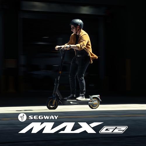 Segway Ninebot MAX Electric Kick Scooter w/Powerful Motor, Long Miles Range, 18.6 & 22mph Top Speed, Dual Suspension (MAX G2 Only), Scooter for Adults UL-2271 2272 Certified