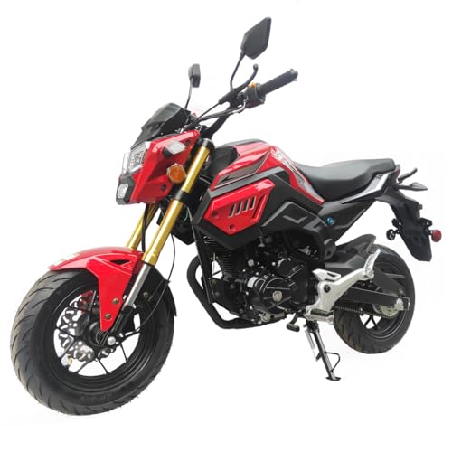 X-PRO Vader 150 Street Motorcycle with 5-Speed Manual Transmission, Electric/Kick Start! 12" Wheels! (Grey)