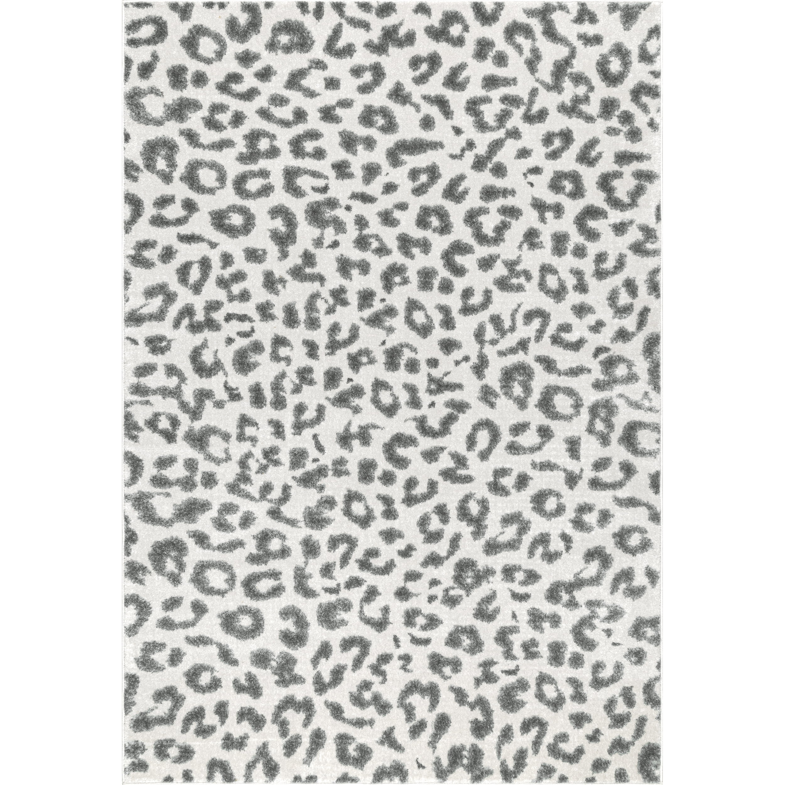 nuLOOM Print Leopard Area Rug, 8' 10" x 12', Gray