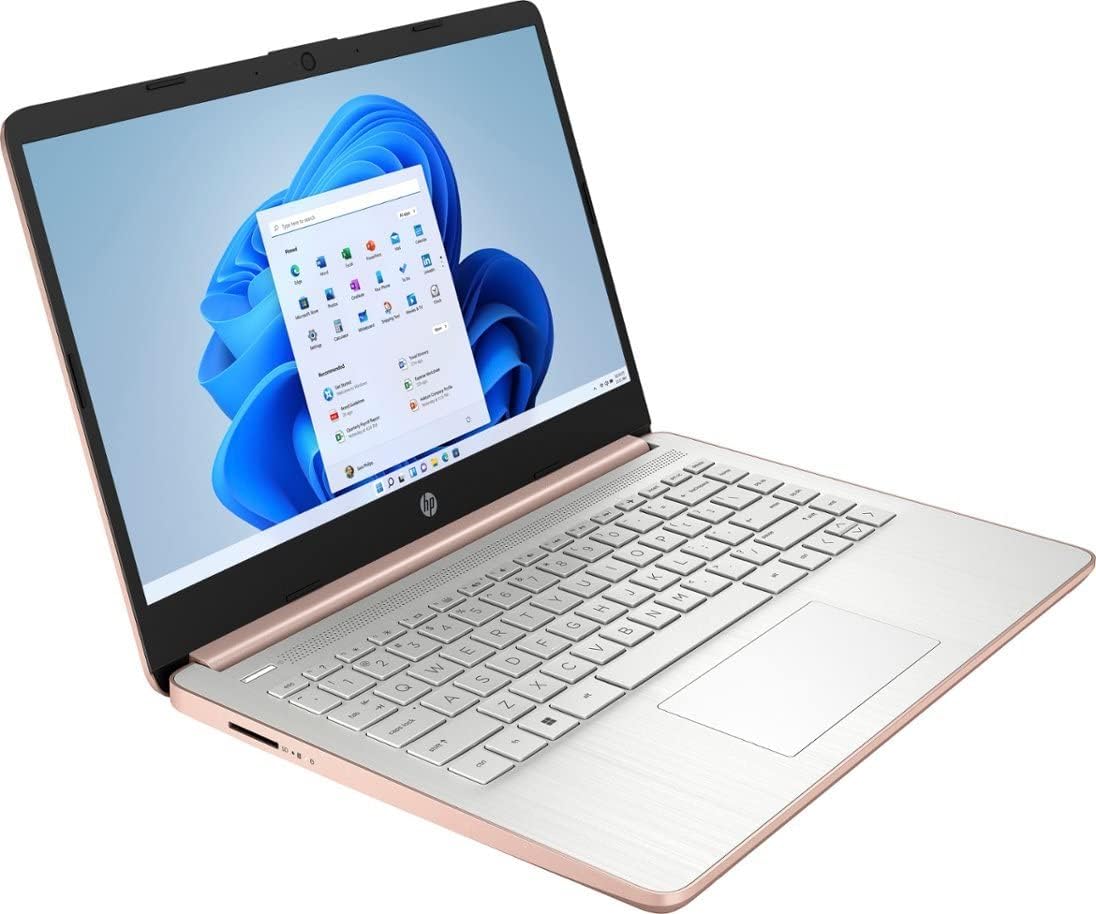 HP 14" Chromebook for Student and Business, HD Thin and Light Chromebook Laptop, Intel Celeron N4120, 8GB RAM, 192GB Storage (64GB eMMC+5ave 128GB Flash Memory), HDMI, Wi-Fi, Chrome Os, Rose Gold