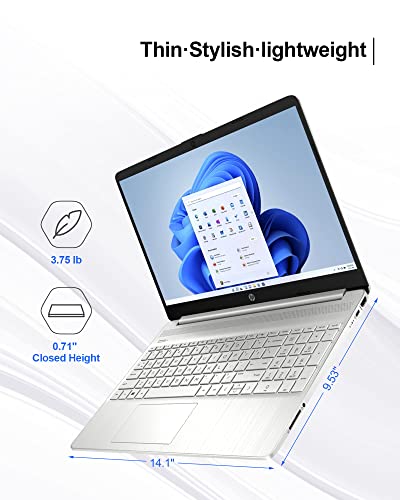 HP 2024 Newest 15.6" Touchscreen Business Laptop, Windows 11 Pro, 32GB RAM, 1TB SSD, Intel i3-1115G4 Processor, Long Battery Life, Fast Charge, Bluetooth, WiFi, HDMI, with Laptop Stand