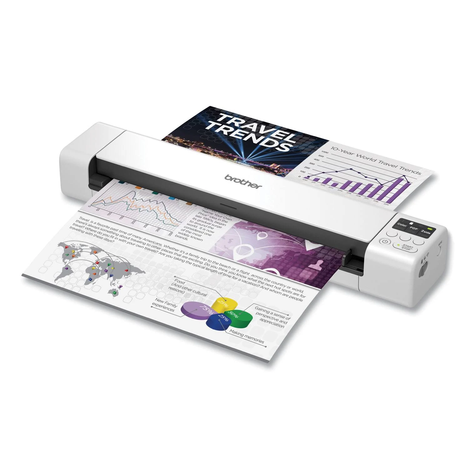 Brother DS-940DW Duplex and Wireless Compact Mobile Document Scanner