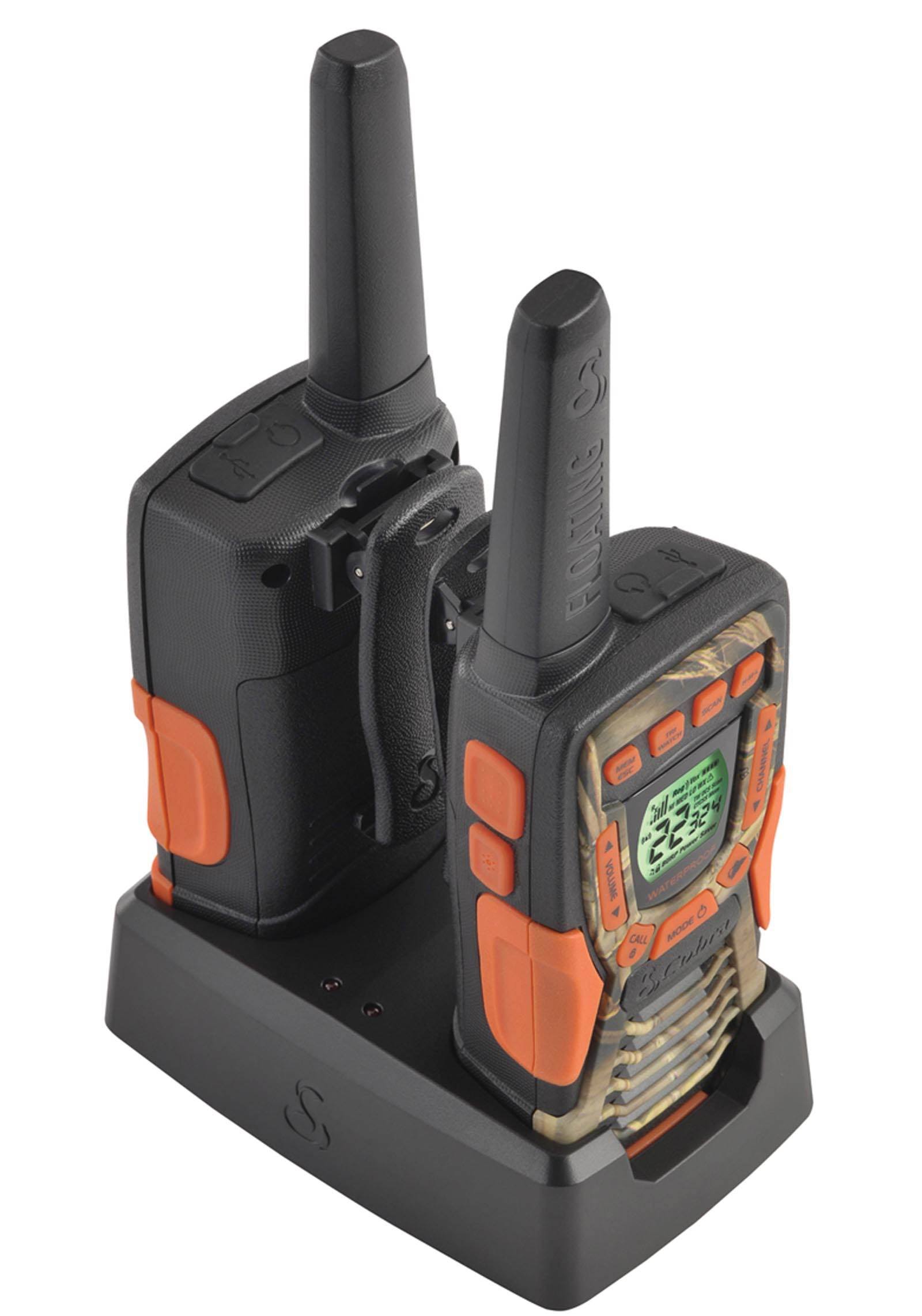 Cobra CXT1045R-FLT 37 Mi Waterproof Floating 2Way Radios Walkie Talkies - 8 pack