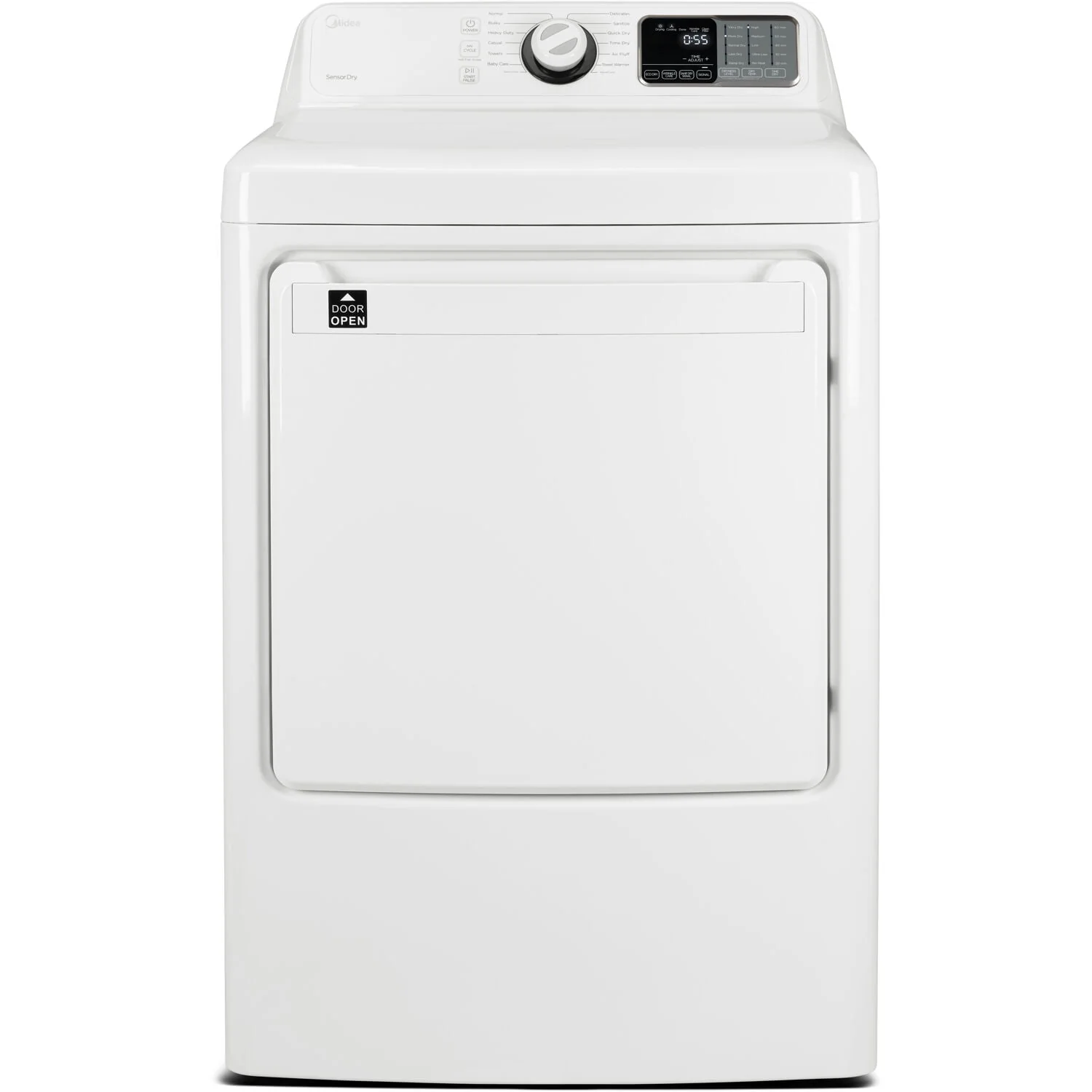 Midea 7.5-Cu. Ft. Front Load Electric Dryer, White