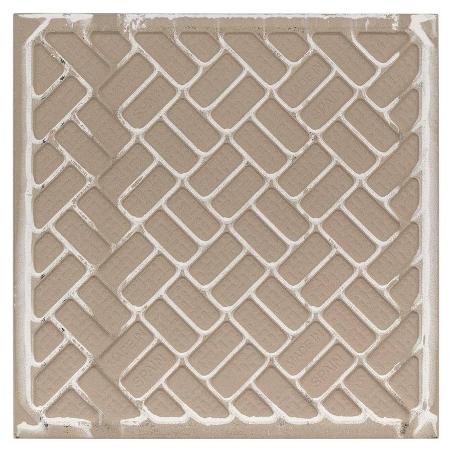 SomerTile Duart Artic Encaustic 9.75x22 x 9.75x22 Porcelain Floor and Wall Tile - Case (16 Tiles)