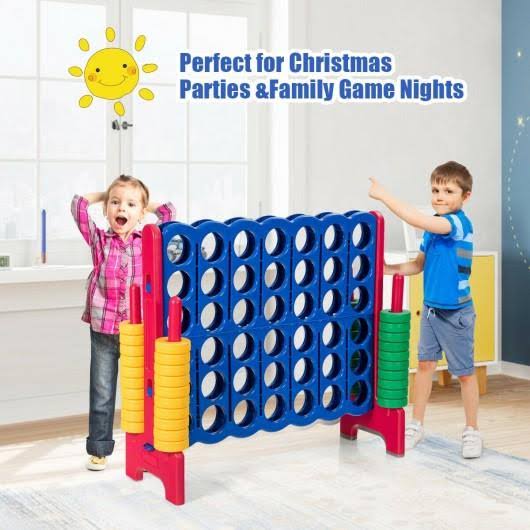 Jumbo 4-to-Score 4 in A Row Giant Game Set, Blue