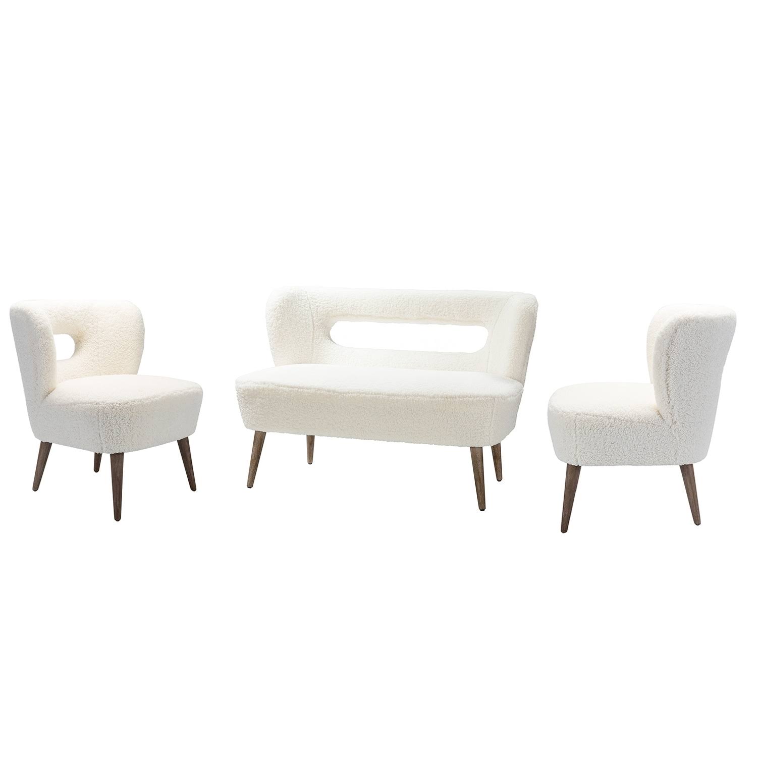 Kanesh 3 Piece Living Room Set - Sapphire