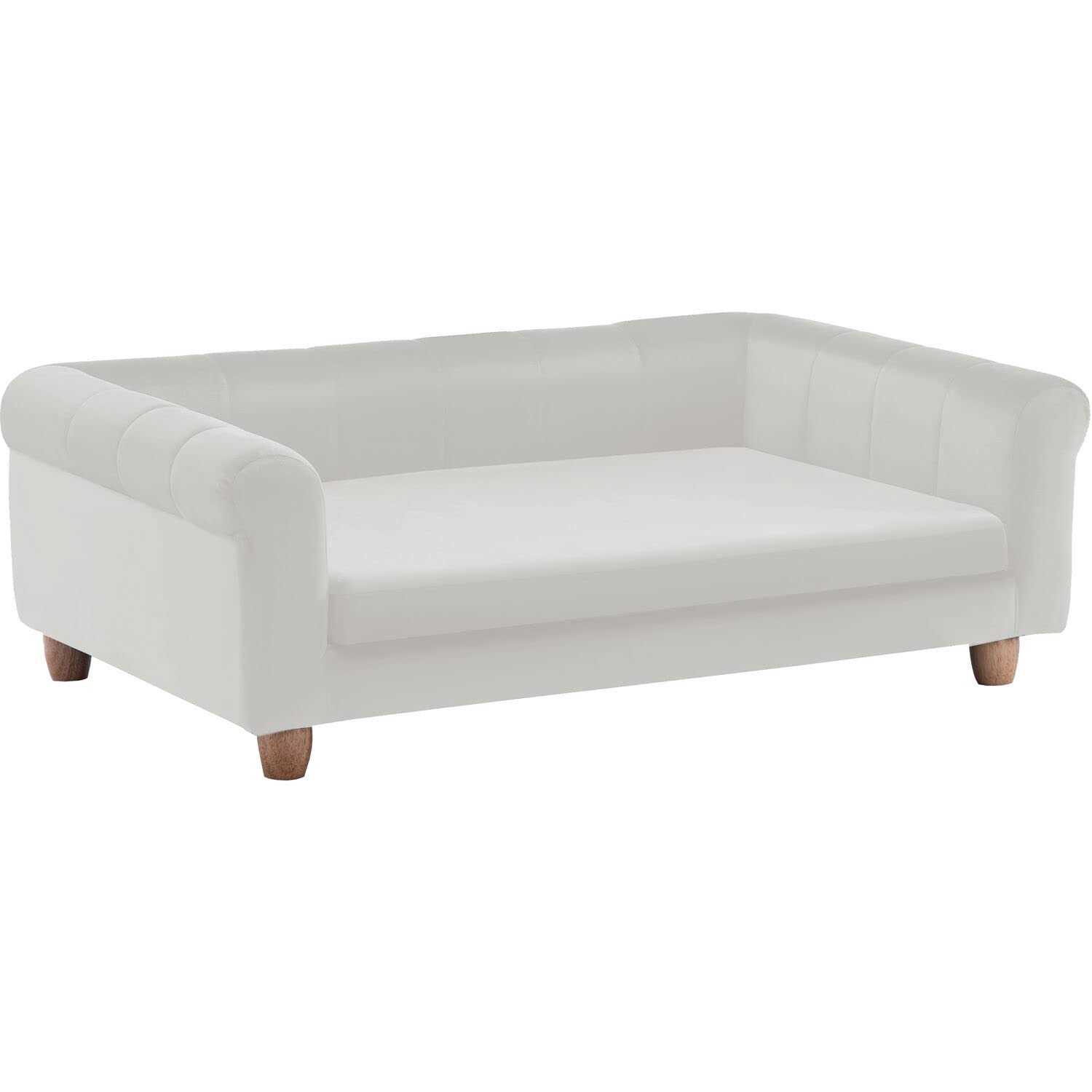 Critter Sitters 42-in. Elegant Faux-Velvet Rectangle Pet Bed for Medium and Large Dogs - Pet Supplies online store