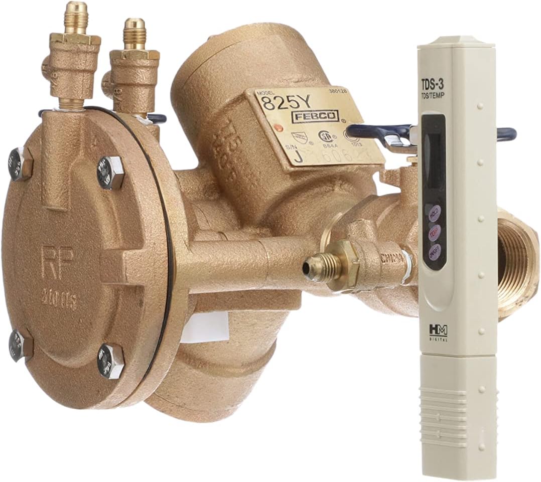 Febco 825EBV 825Y Quarter Turn Reduced Pressure Zone Assembly, 1"