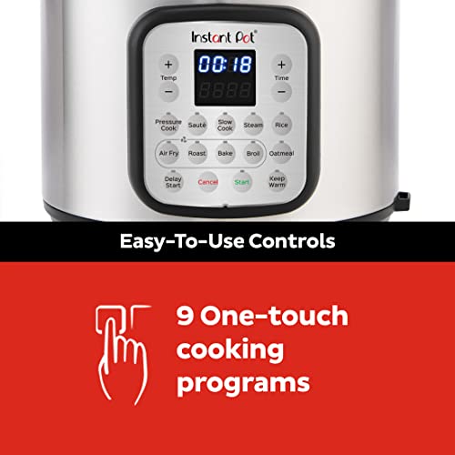 Instant Stainless Steel Duo Crisp Programmable Outer Lid Automatic pressure cooker