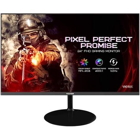 Viotek Gfv24cb 24-Inch Gaming Monitor 165Hz FHD 1920x1080p Super Thin Build Competition-Ready Adaptive Sync with LFC G-Sync u002