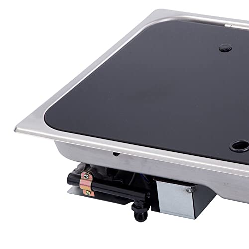 RV Stove Propane,Sink Faucet Cooktop ComboPortable LPG Cooktop Stove with Cover,Built-In Gas Hob with Sink and Faucet for RV Picnics Camper Outdoor