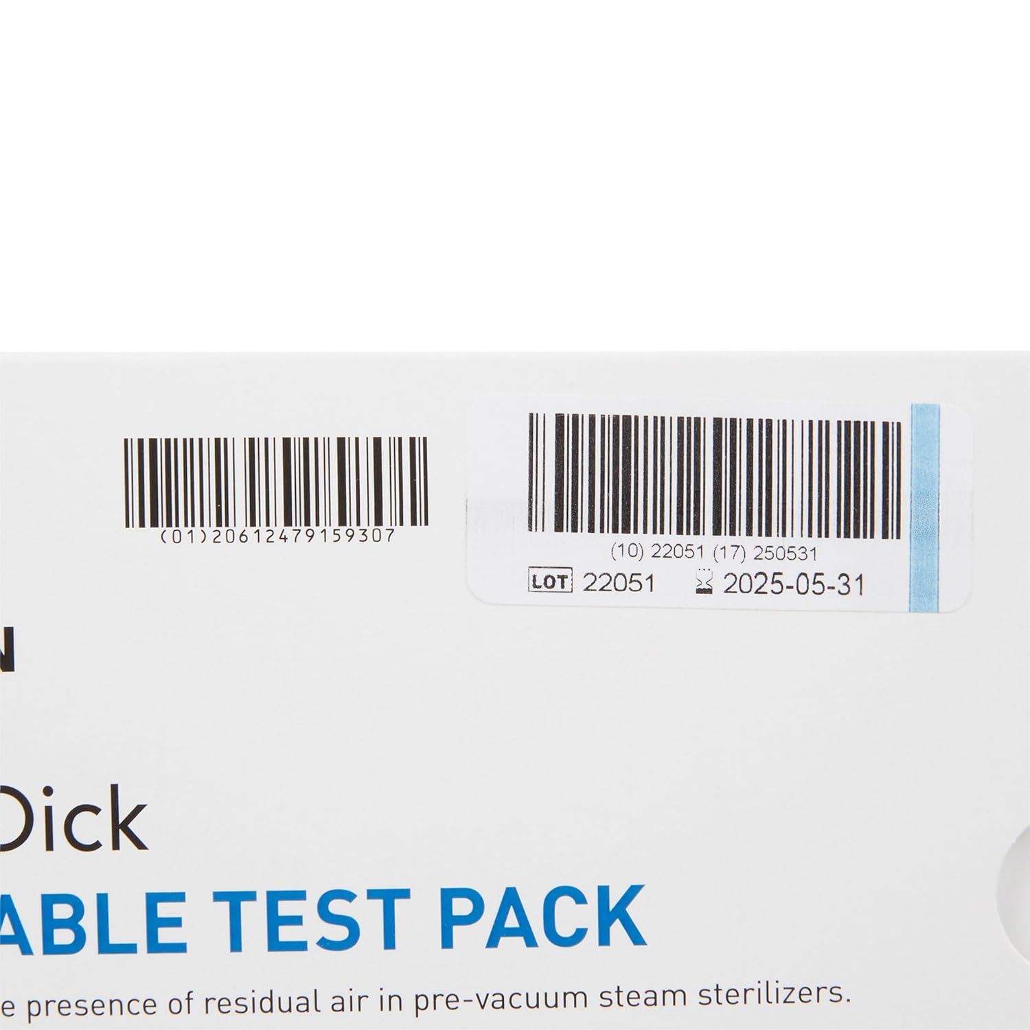 McKesson Bowie-Dick Disposable Test Pack - for Pre-Vacuum Steam Sterilizers, Inlcudes Chemical Indicator Sheet - Class 2 Sterilization Level, 30 Count