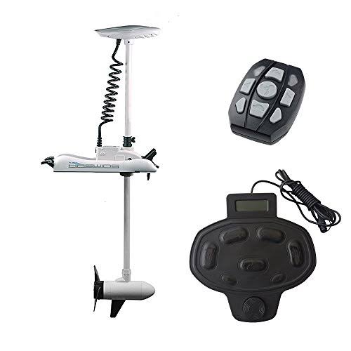 Haswing Cayman 12V 55lbs Electric Trolling Motor Bow Mounted Trolling Motor and Foot Control/ Foot Pedal