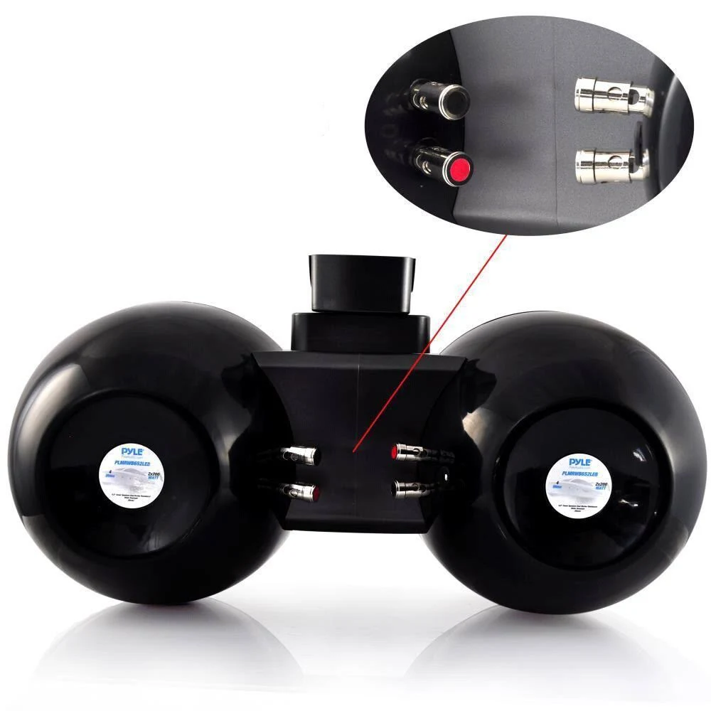 Pyle Dual Marine Tower Speakers, Wakeboard Water Resistant Sound System PLMRWB852LEB