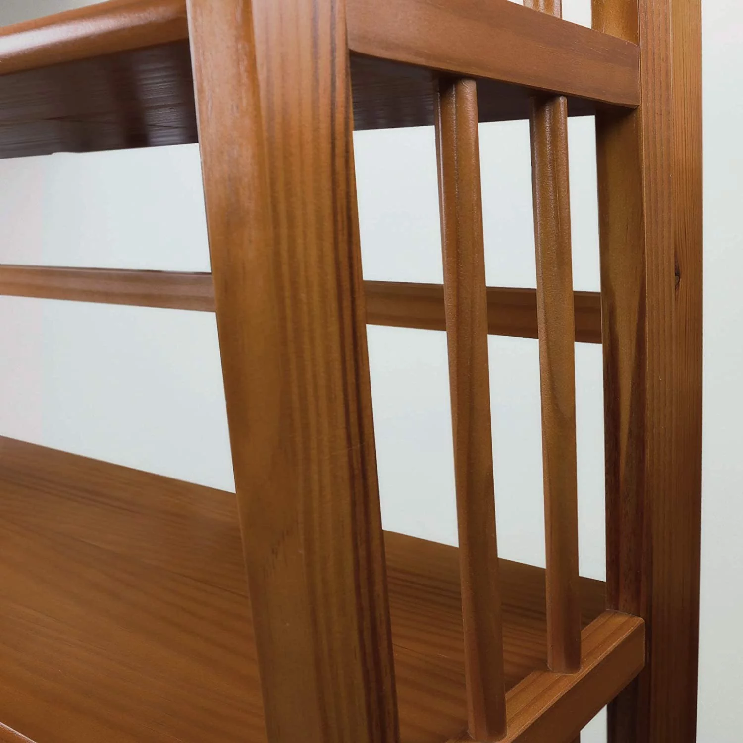 3 Shelf Folding Stackable Bookcase, 27.5" Wide, Espresso - Curated Treasures Market