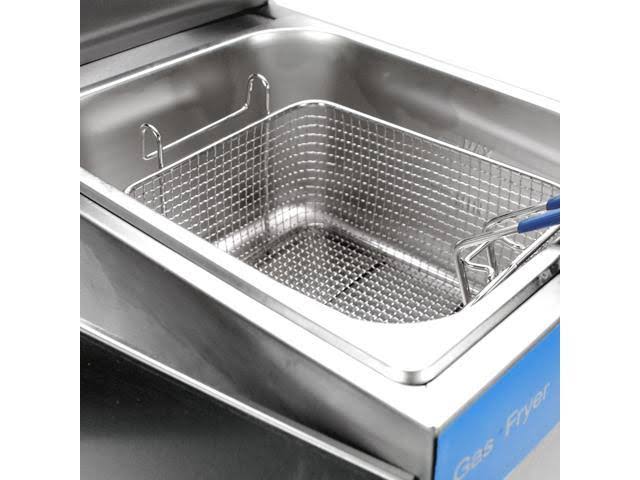 Uniworld UGF-71 Single Basket Liquid Propane Deep Fryer - Stainless Steel
