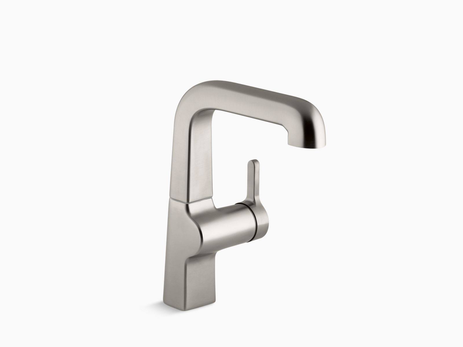 KOHLER K-6335-VS Evoke Secondary Single Control Kitchen Sink Faucet, Vibrant Stainless