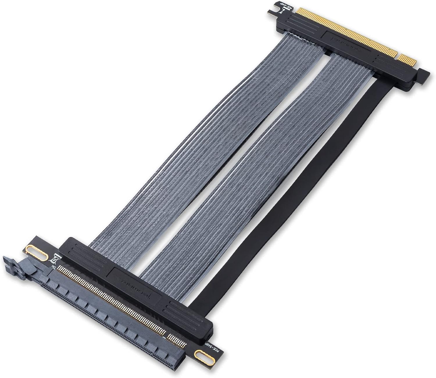 Tecware PCIE GEN 4.0 Riser Extension Cable for Vertical GPU Mount (PCIE 4.0 Right Angle (90 Degree))