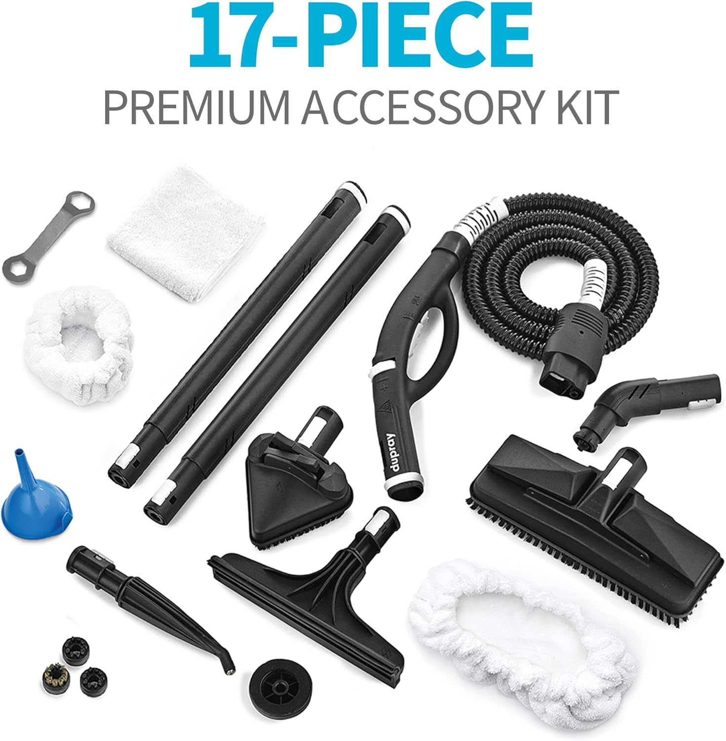 Dupray One Plus Steam Cleaner- Most Powerful Home and Professional, Chemical Free, Disinfecting, Portable Steamer for Cars, Floors, Grout, Tile, Windows, Furniture and made in Europe.