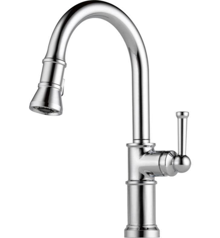 Brizo 63025LF Venetian Bronze Artesso Single Handle Pull-Down Kitchen Faucet