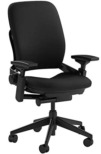 Steelcase Leap Fabric Chair, Black, -