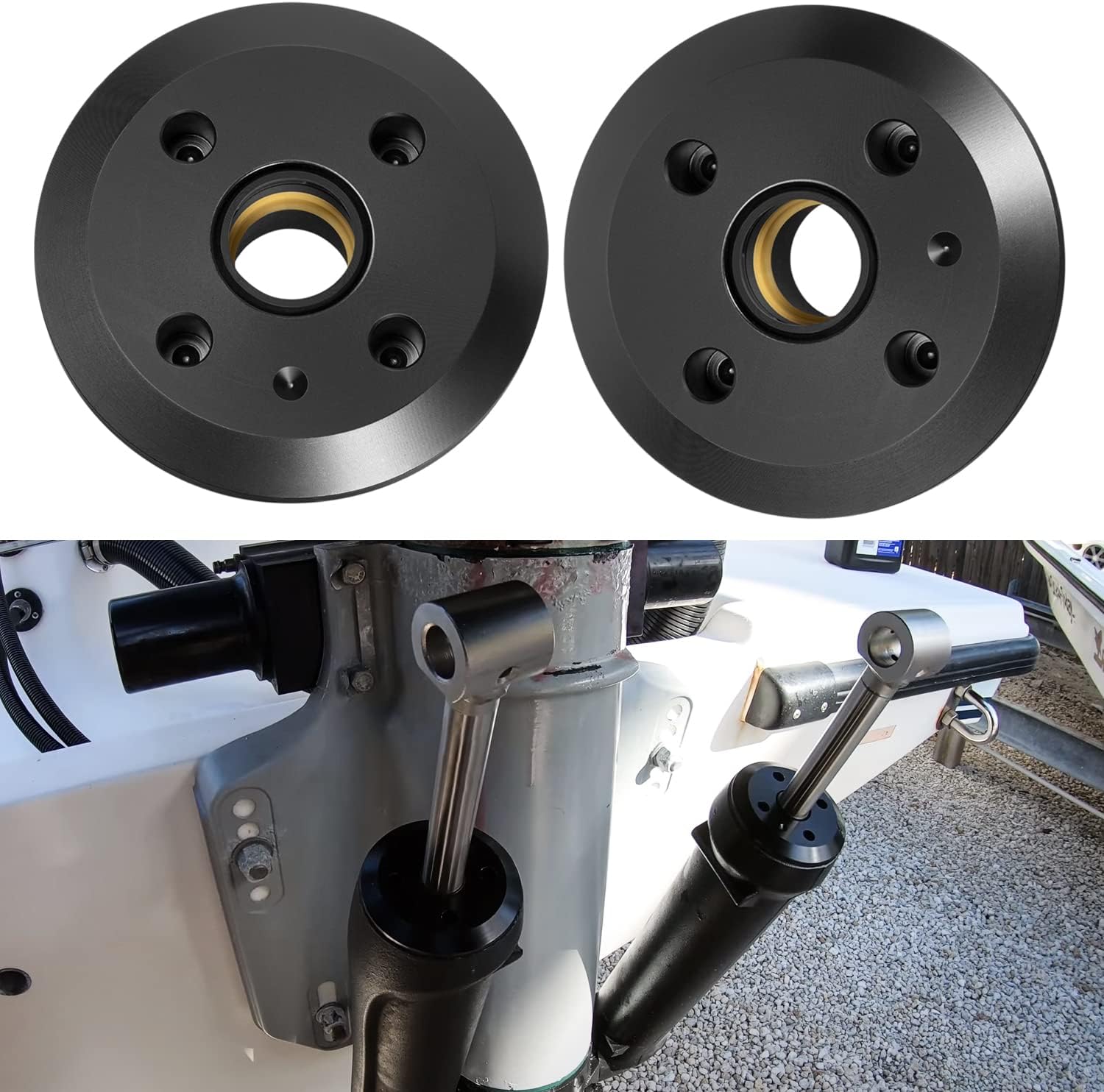 Black Outboard Verado Trim Cap For Mercury Outboard 8M0118299 896157A01 6-Cylinder. 200HP 225HP 250HP 275HP 300HP