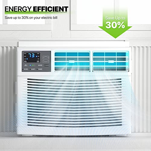 Magshion Window Air Conditioner 5000 BTU, Cool up to 150 Sq. Ft. with Mechanical Rotary Controls and Easy-to-Clean Reusable Filter, 5K BTU Window AC Unit With Easy Install Kit