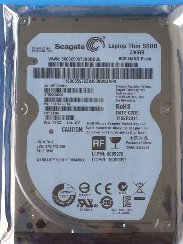 Seagate ST500LM001 500GB 2.5x22 SATA 64 MB SSHD