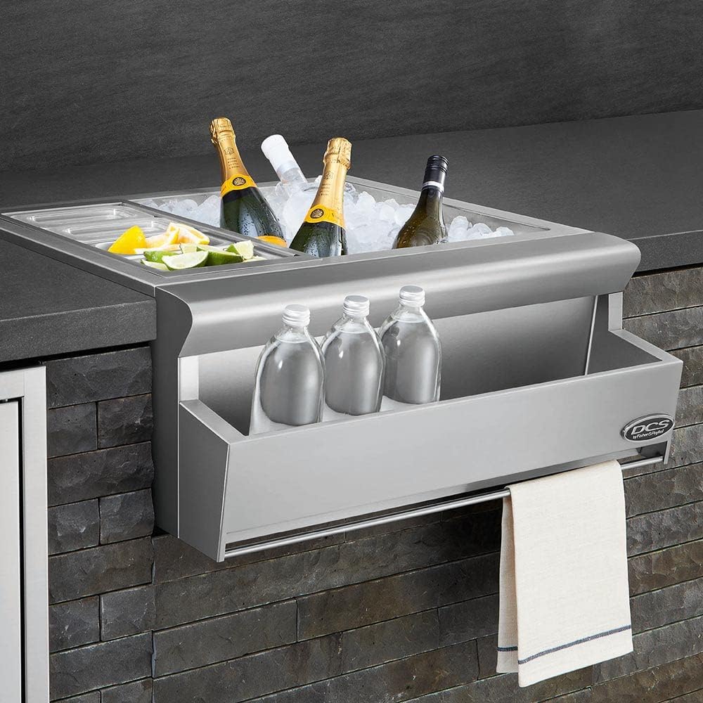 DCS 24" Stainless Steel Left-Hinge Outdoor Refrigerator - RF24LE4