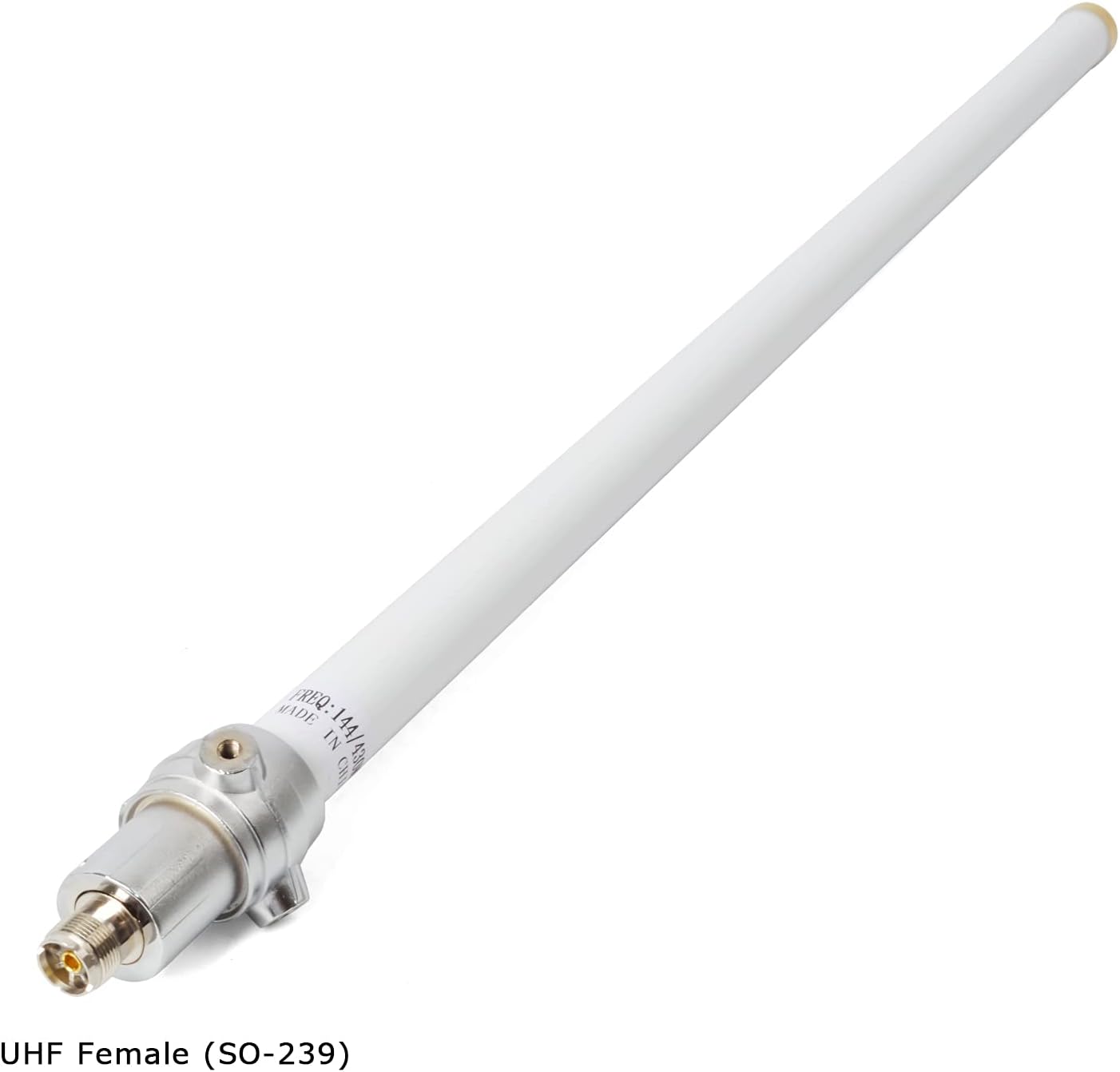 TWAYRDIO 144/430 MHz Dual Band Heavy Duty Fiberglass Vertical Base Antenna - 2Meter/70CM 68.9inches Base Antenna 4.5/7.2dBi with SO-239 Connector for Repeater Mobile Radio Transceiver