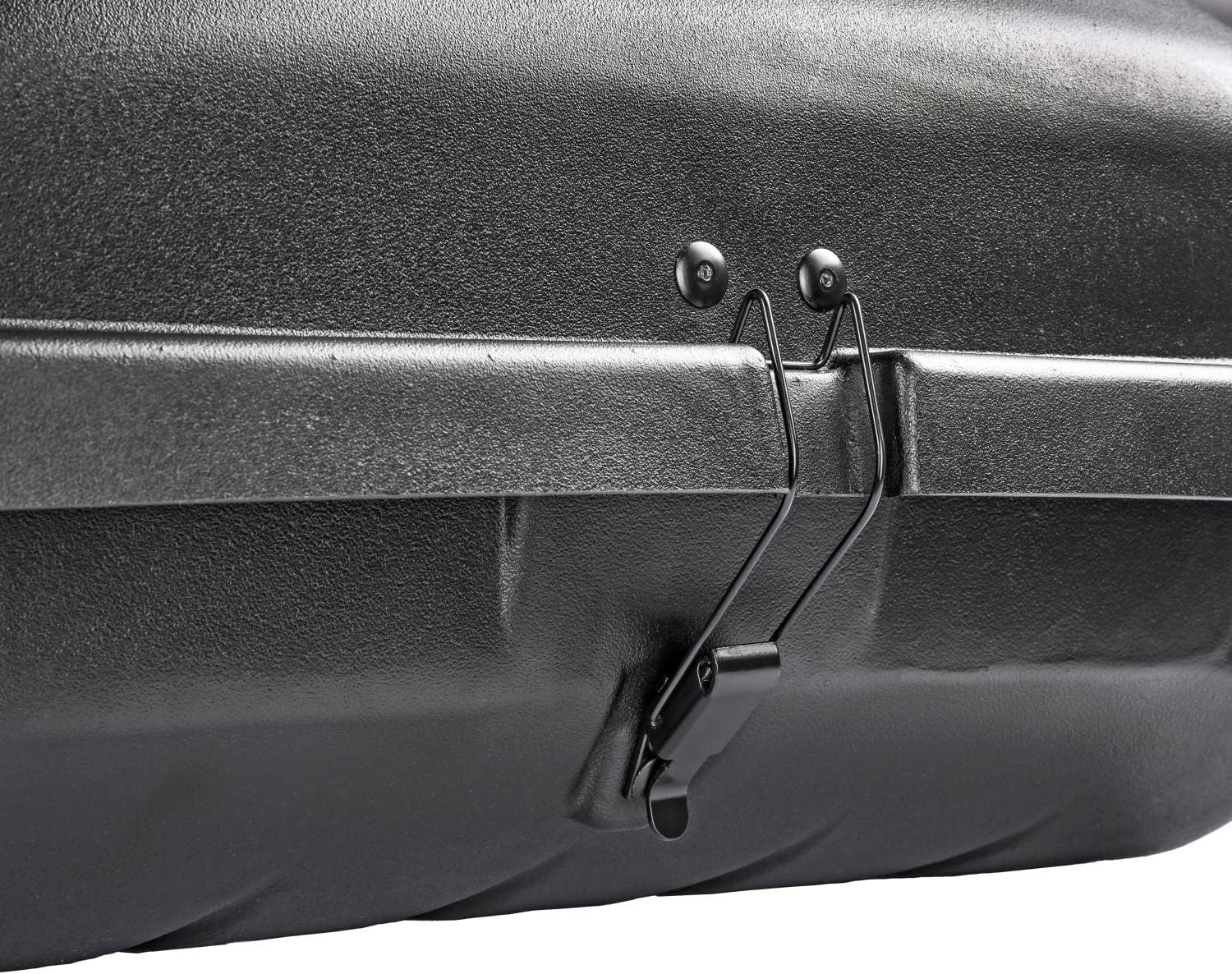 JEGS Rooftop Cargo Carrier for Car Storage - Small Roof Rack Cargo Carrier - Heavy Duty Waterproof Storage - Made in USA - 10 Cubic Ft - 110 Lb Capacity - Zero Tool Easy Assembly - Aerodynamic Design