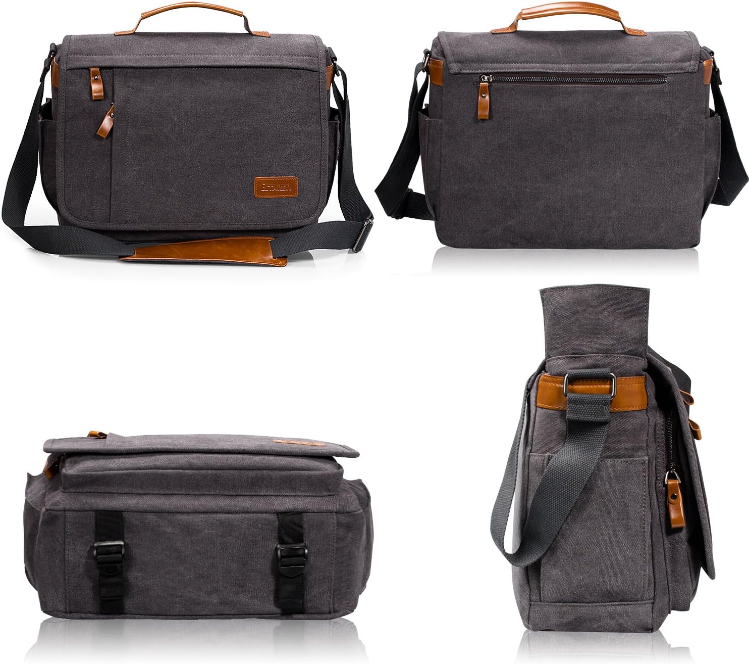 Estarer Camera Messenger Bag for SLR/DSLR Digital Cameras Laptop 15.6inch Shoulder Bag with Camera Insert Sleeve Upgraded Version