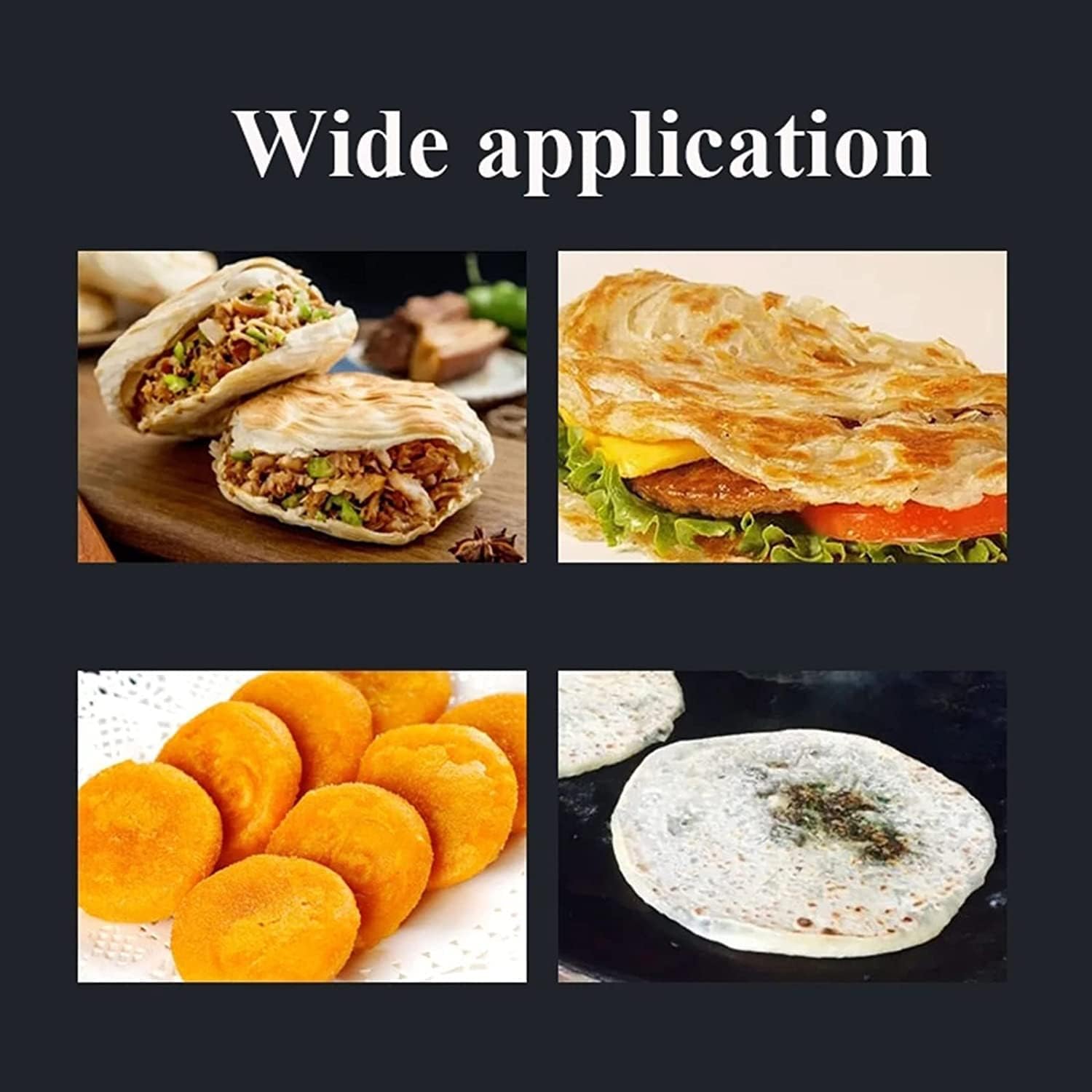 Dough sheeter Machine for Home, Manual Stainless Steel Dough Press, Pizza Dough Press, Pizza Forming Machine, with Labor-Saving Handle