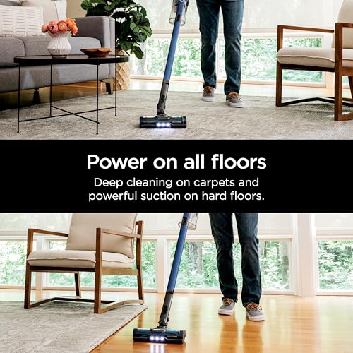 Shark | Pet Cordless Vacuum Cleaner | LED Headlights | Removable Handheld Vacuum for Pet Hair | Crevice Tool & Pet Multi-Tool Included | 40min Runtime | For Carpet & Hard Floors | Grey | IX141