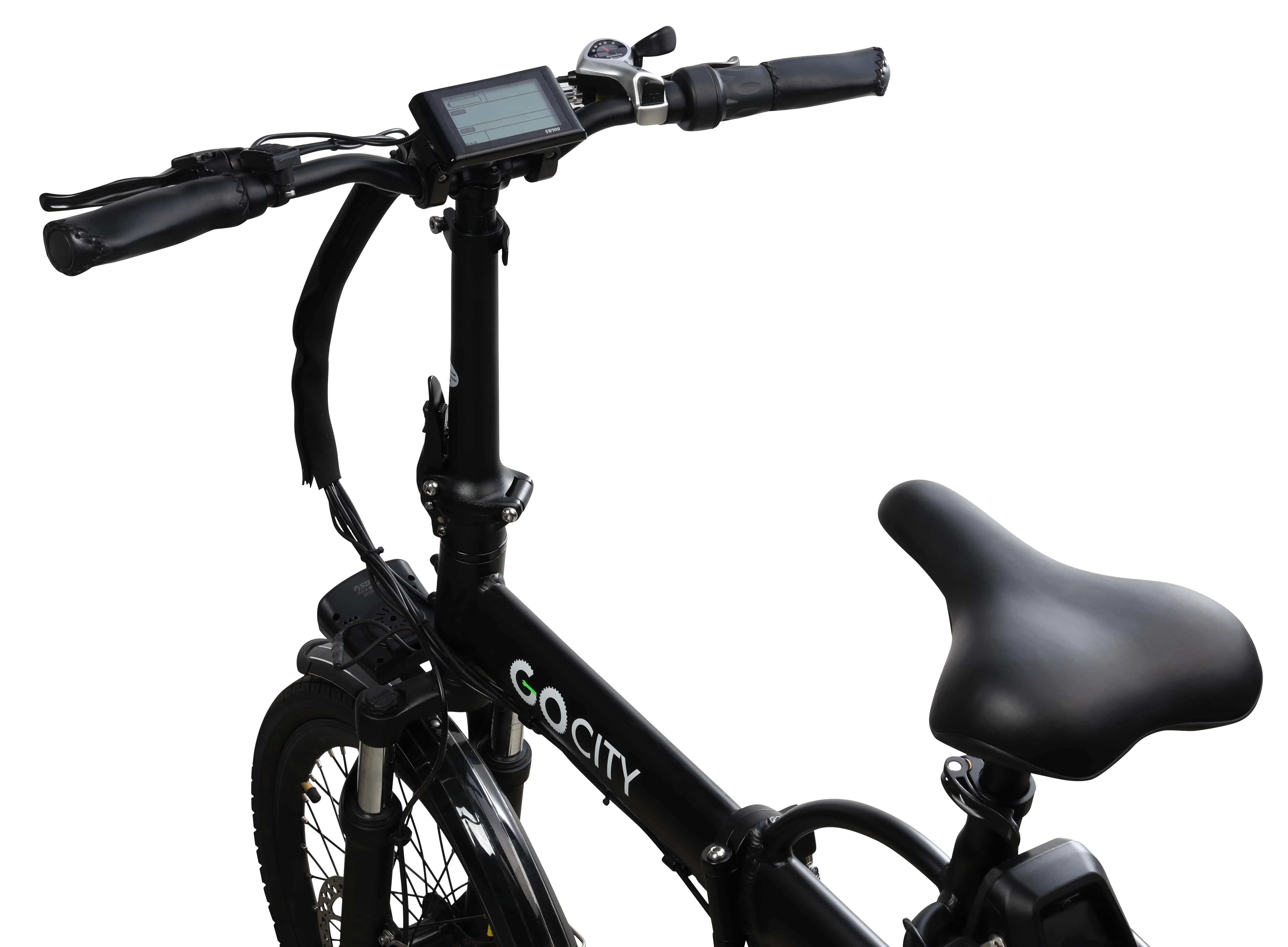 GoPower GoCity 500W Foldable Electric Bike for Adults, up to 36 Miles, 20 MPH, LCD Display, E-Bike