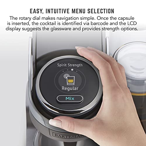 Bartesian Cocktail and Margarita Machine for The Home Bar with Push-Button Simplicity and an Easy to Clean Design