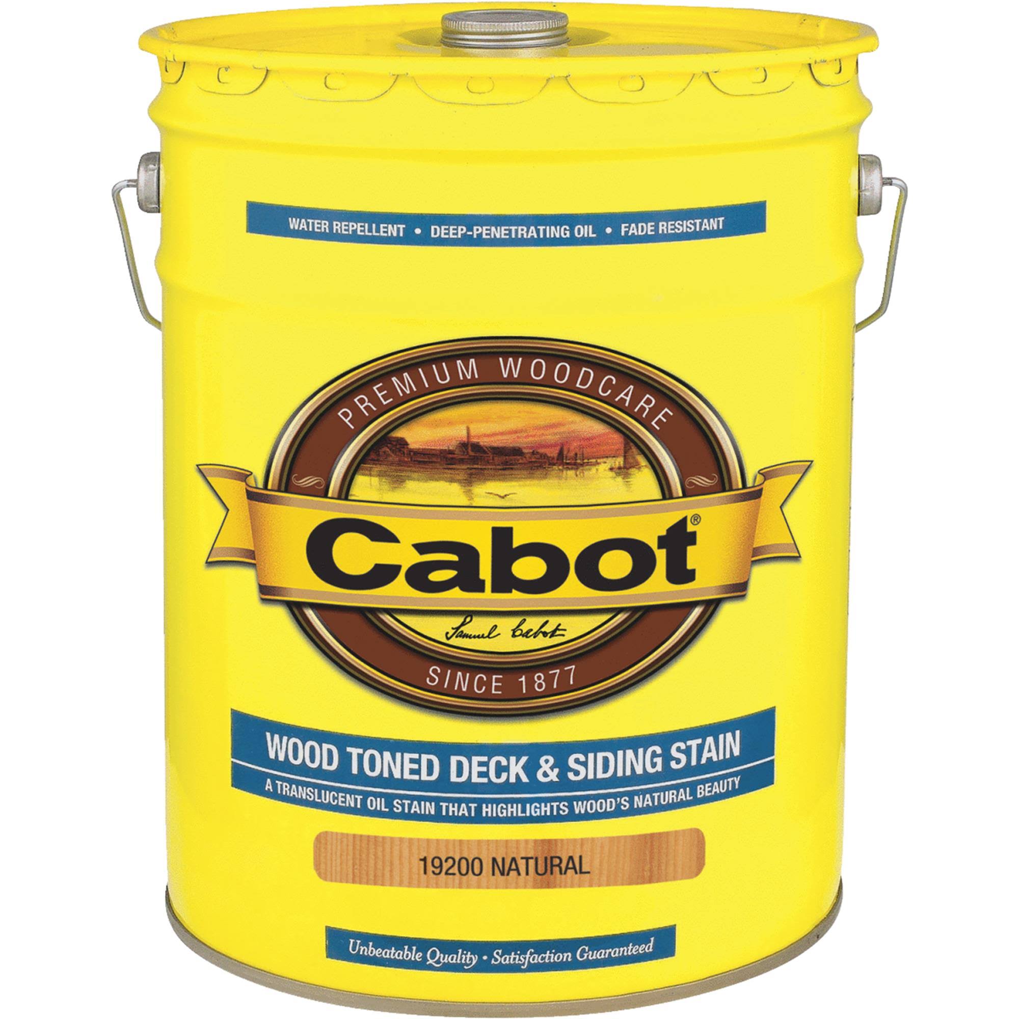 Cabot Wood Toned Deck u0026 Siding Stain - 5 gal bucket