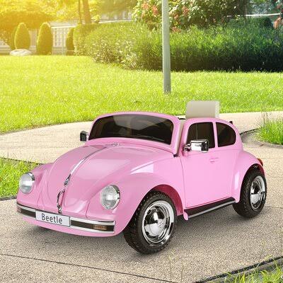 Volkswagen Beetle Electric Ride-On Car Aosom Color: Pink