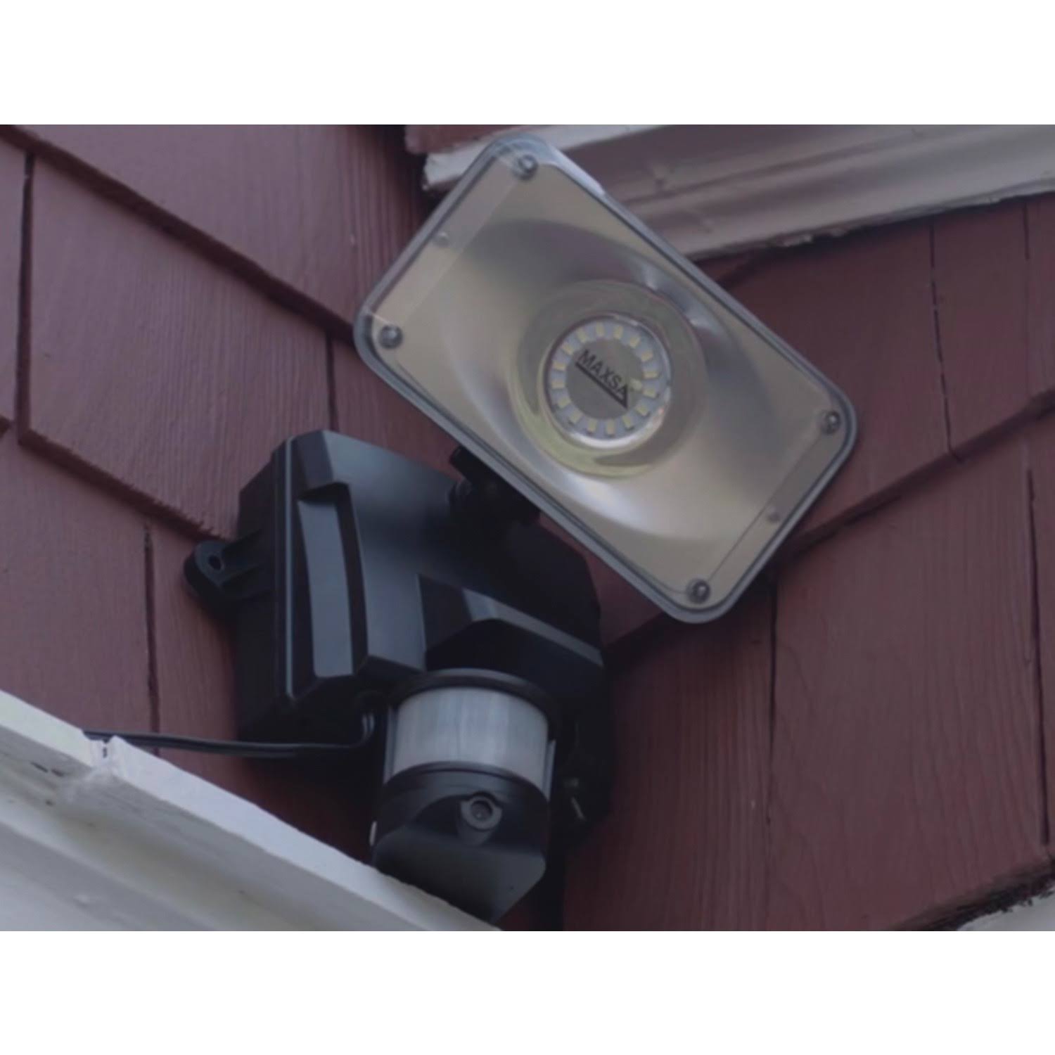 Maxsa Innovations Solar Powered Security Video Camera Floodlight