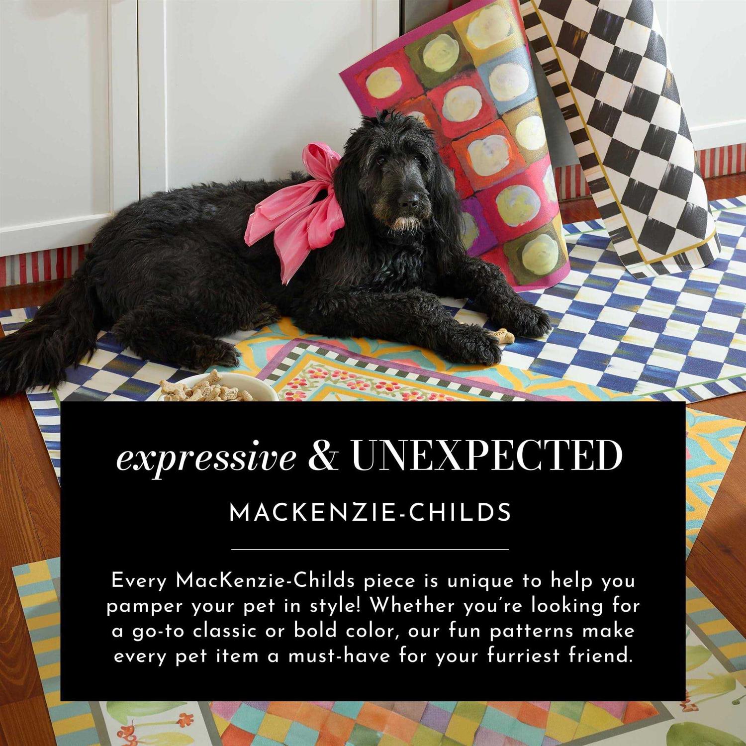 MacKenzie-Childs Check Pet Dish - Pet Supplies online store