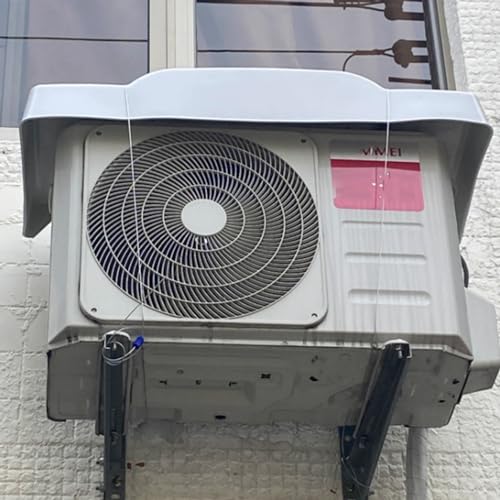 BPILOT Large Condenser Cover Mini Split Ac Covers，PVC Outdoor Condenser Equipment Canopy， Universal AC Cover Defender For Mini Split Heat Pump