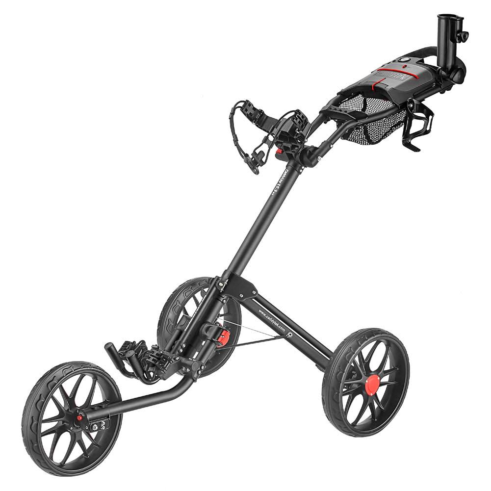 CaddyTek CaddyLite 15.3 V2 Golf Push Cart, Black