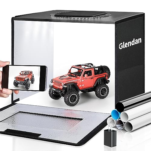 Glendan Photo Studio Light Box,Portable Dimmable Product Photography Shooting Tent Kit