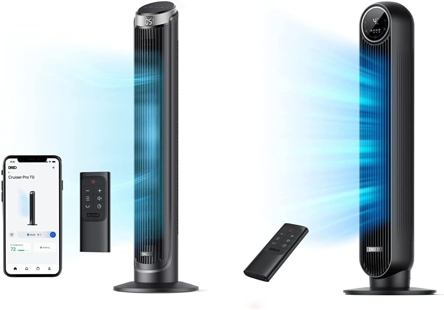 Dreo Smart Tower Fan Bundle with Remote and Voice Control
