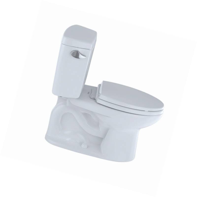 Toto Eco Drake Two Piece Elongated Toilet CST744E#01 Cotton