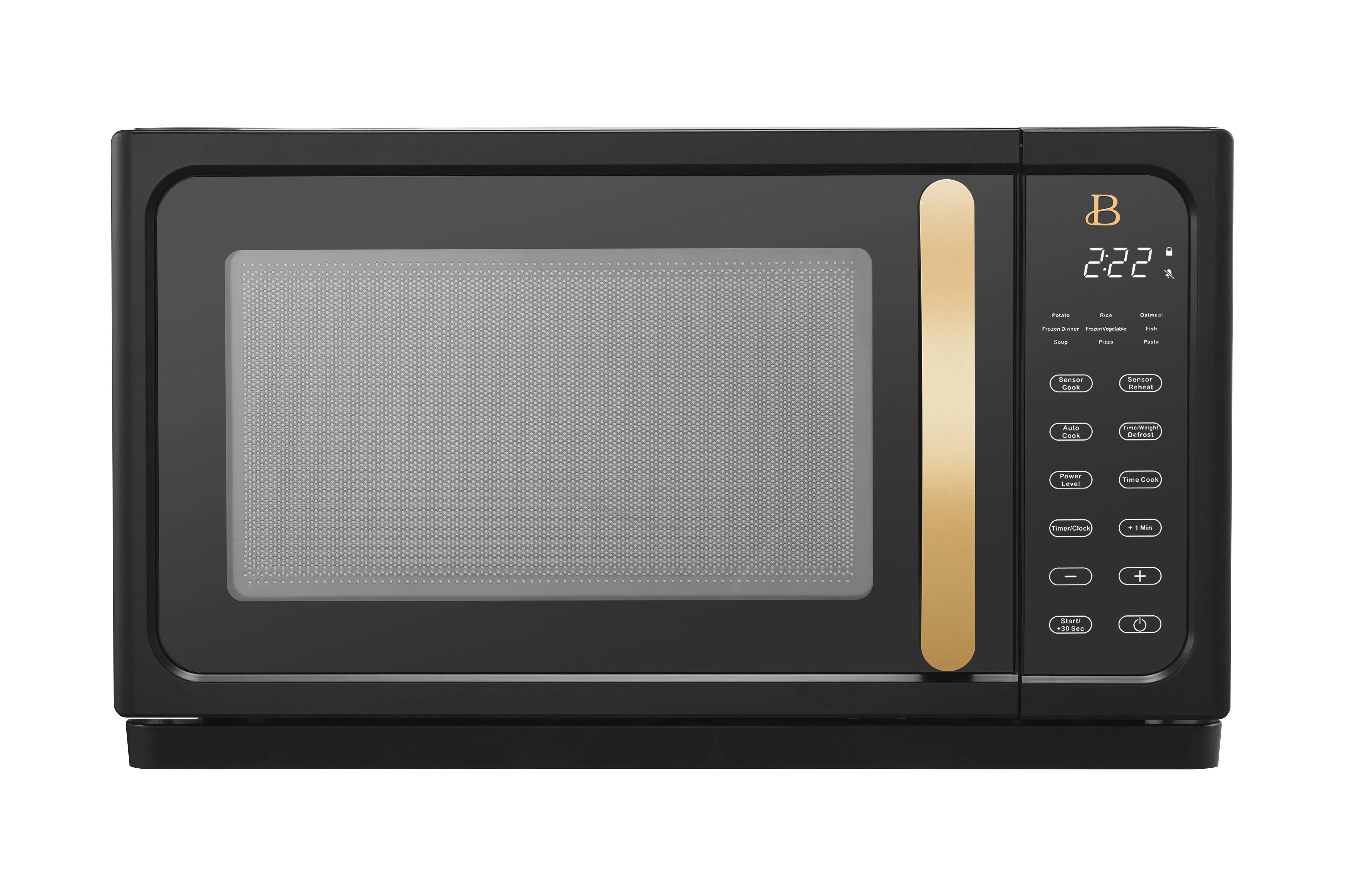 Beautiful 1.1 Cu ft 1000 Watt, Sensor Microwave Oven, White Icing by Drew Barrymore, New