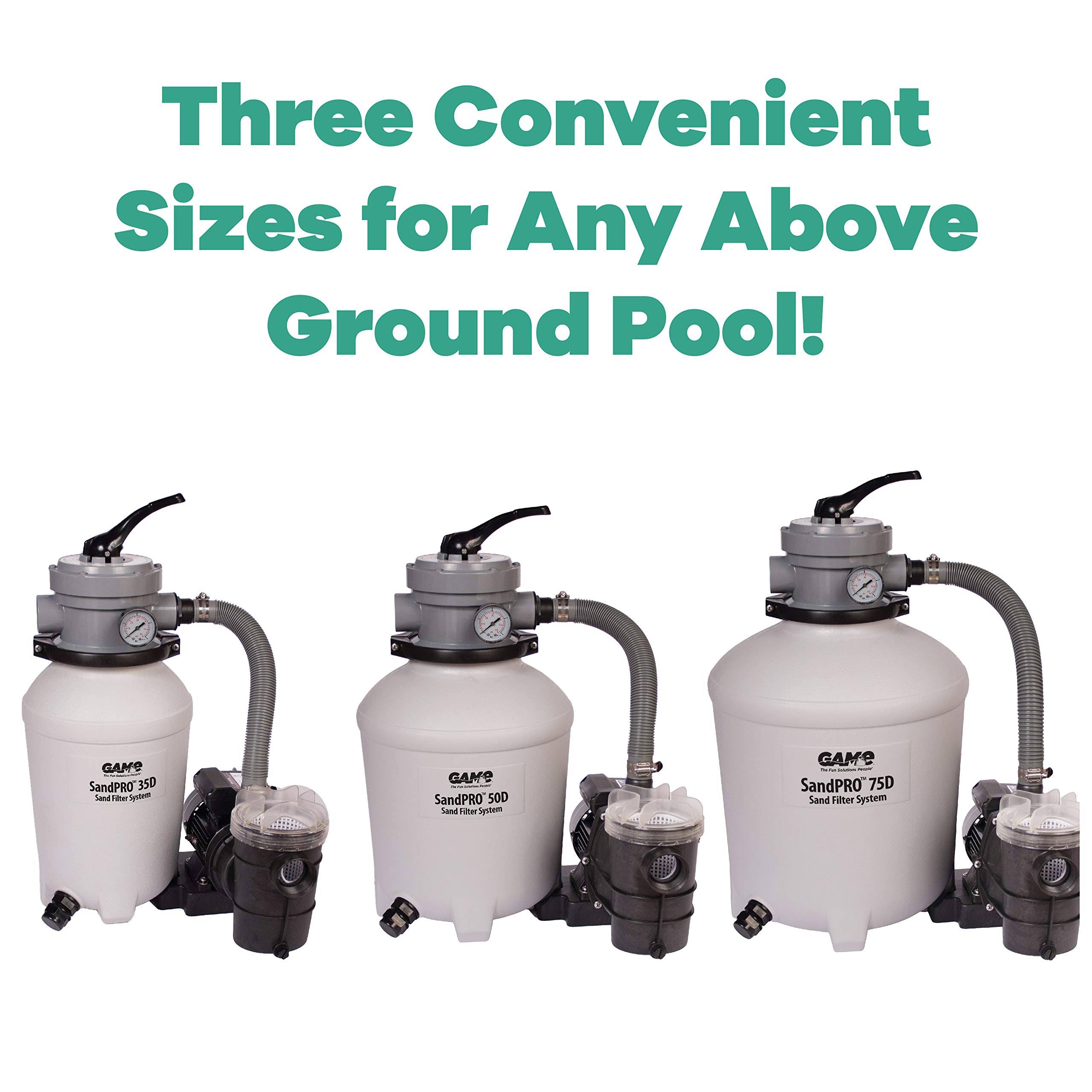 Game SandPro 75D Pool Sand Filter Pump Filter System