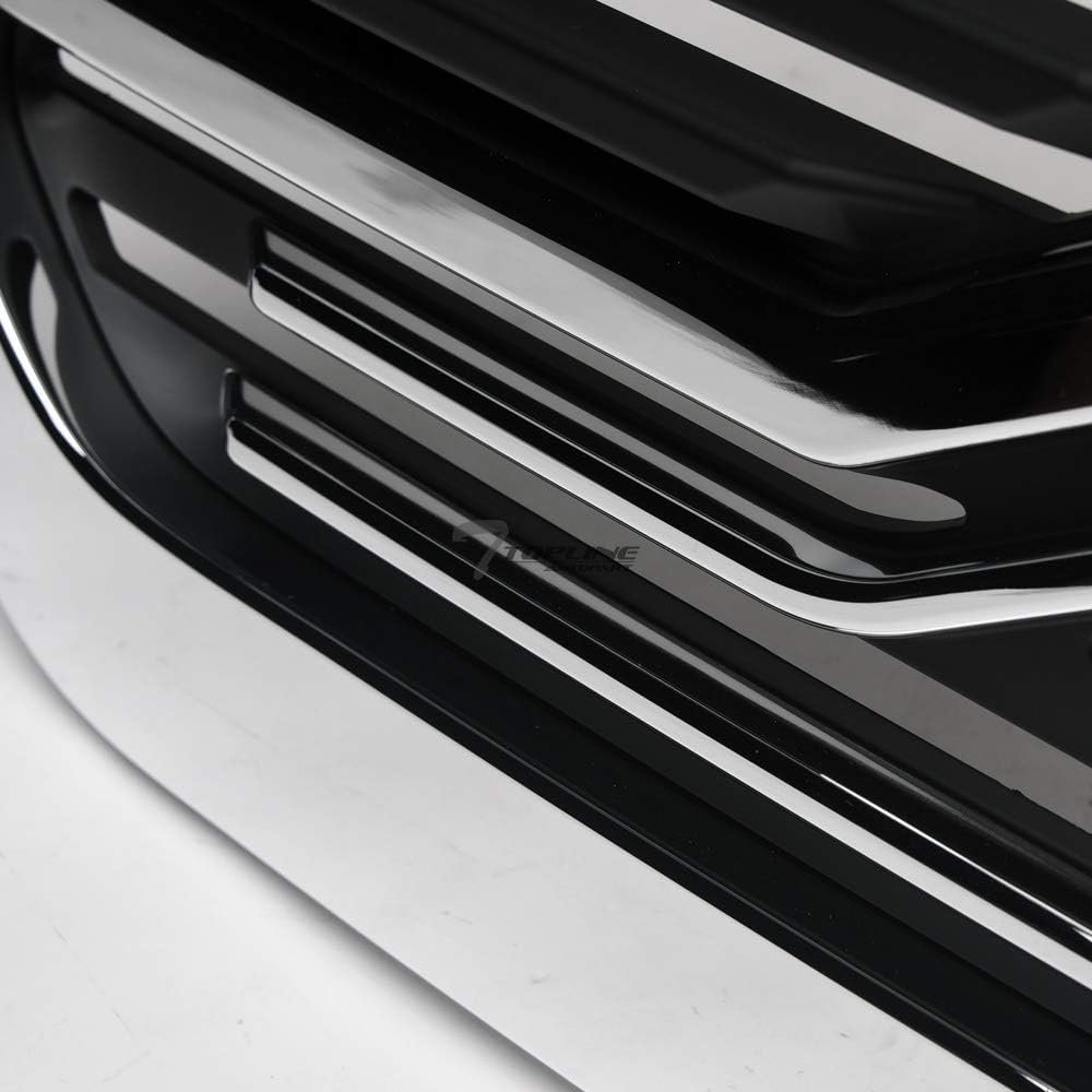 TLAPS 7422437799709 For Ram 1500 2013-2018 / Classic 2019-2022 Chrome Big Horn Style Horizontal Front Grille