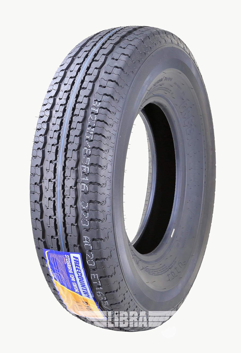 5 Premium Free Country Trailer Tire ST235 85R16 Radial 12PR Load Range F w/Scuff Guard